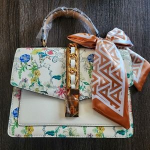 ALDO White Multi Cailla Floral Bag